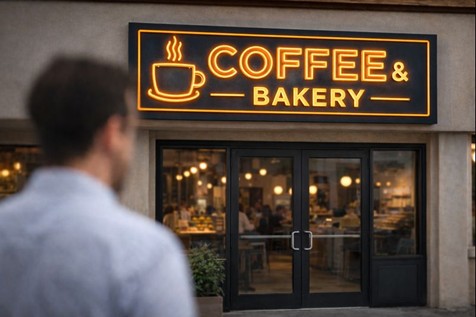 שלט מואר לעסק